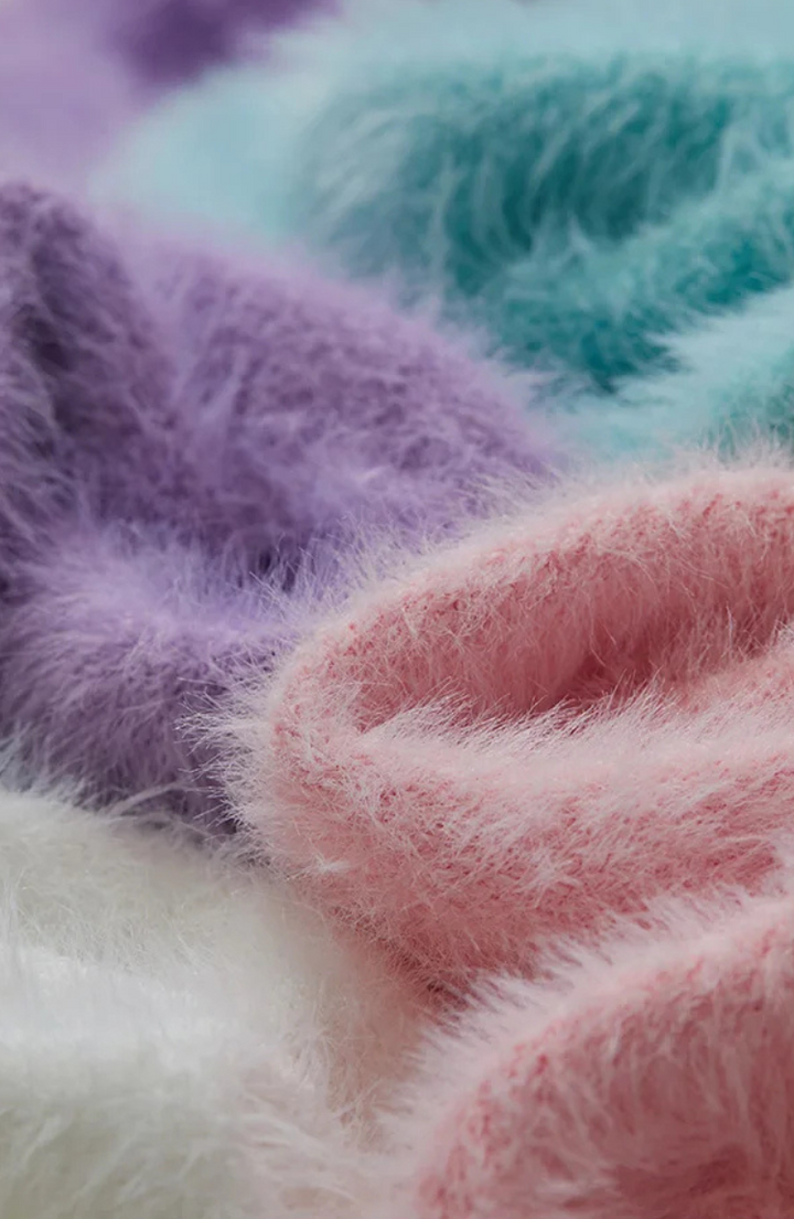 Fuzzy Knit Sweater | Relaxed Fit | Soft Texture