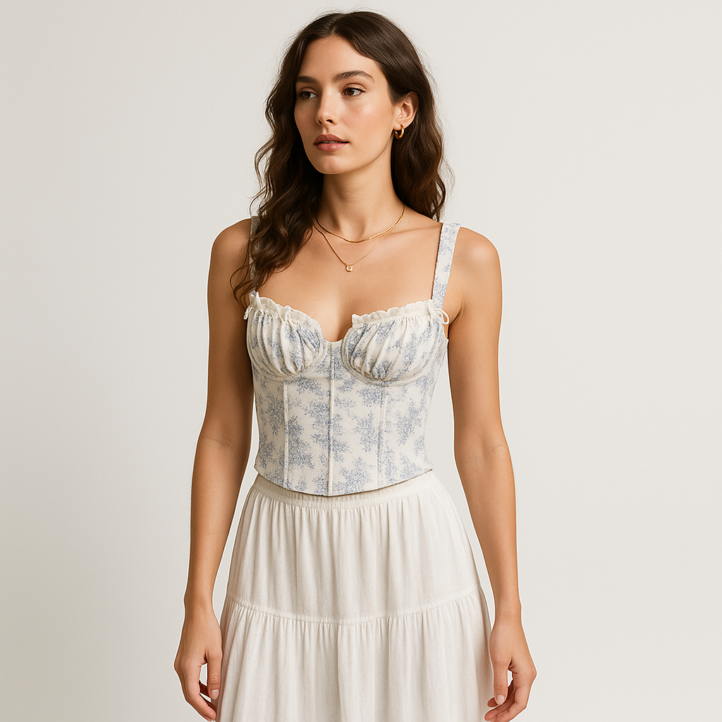 Korsett Top | Romantische Vintage Silhouette