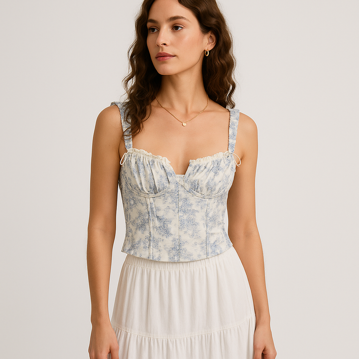 Korsett Top | Romantische Vintage Silhouette