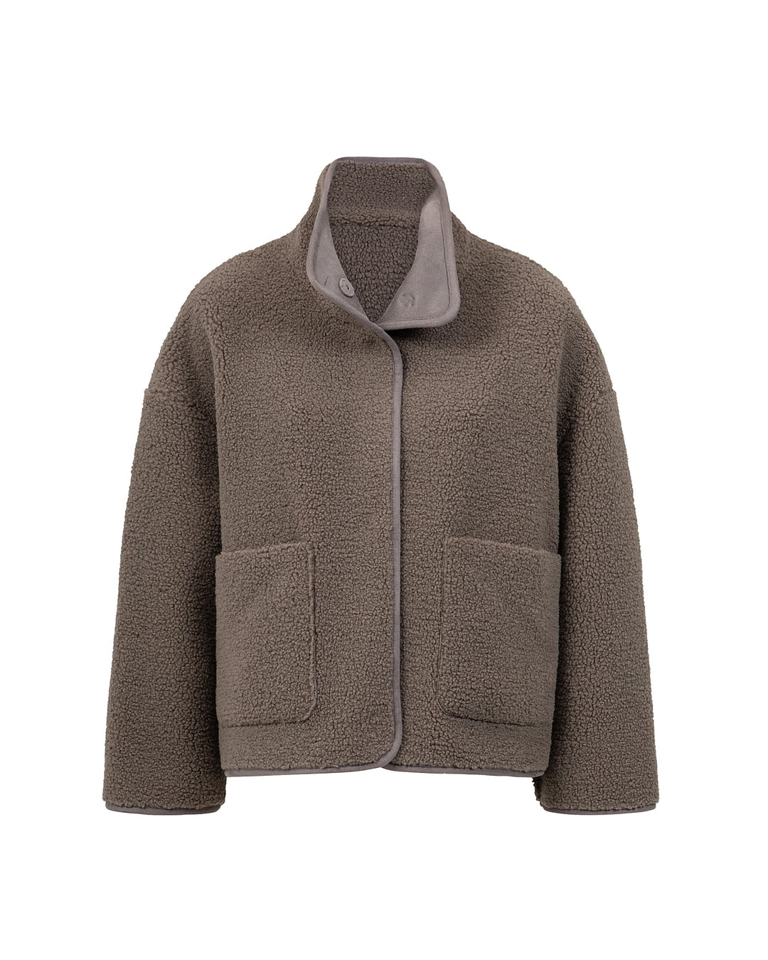 Faux Shearling Jacke | Hoher Kragen | Oversized Fit