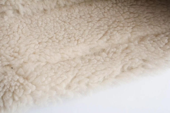 Faux Shearling Aviator Jacke | Kurzer Schnitt | Kontrastkragen