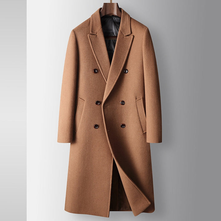 Wollmix Doppelt-Knopf Overcoat | Herbst Winter