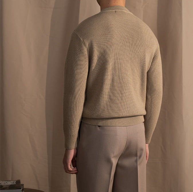 Wollmischung Crewneck Pullover für Damen