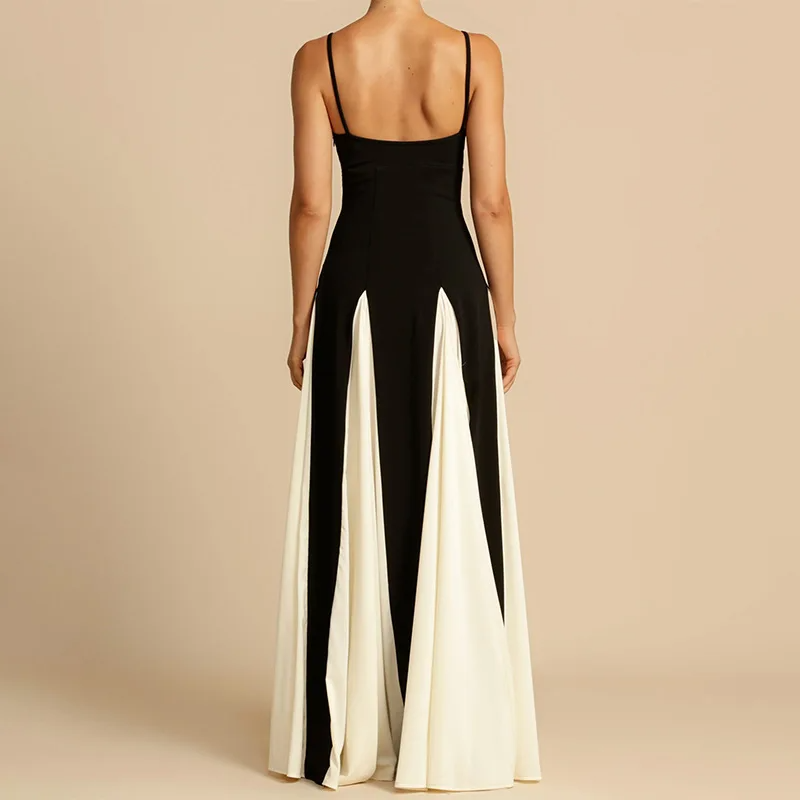 Glanzstück Angélique Maxi Dress | Two-Tone Fit and Flare, Spaghetti Straps