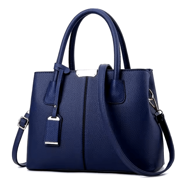 Strukturierte Leder Tote Tasche | Dual Carry Design