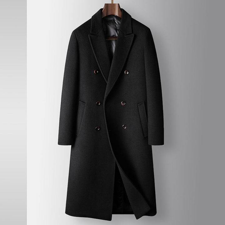 Wollmix Doppelt-Knopf Overcoat | Herbst Winter