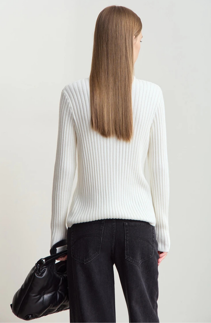 Rippstrick Rollkragenpullover | Weicher Cashmere-Mix | Taillierte Silhouette