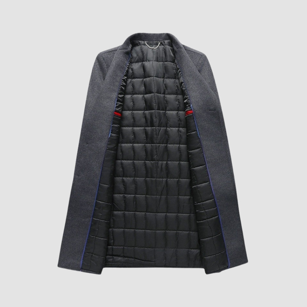 Wollmantel | Slim Fit Einreiher | Sakkokragen