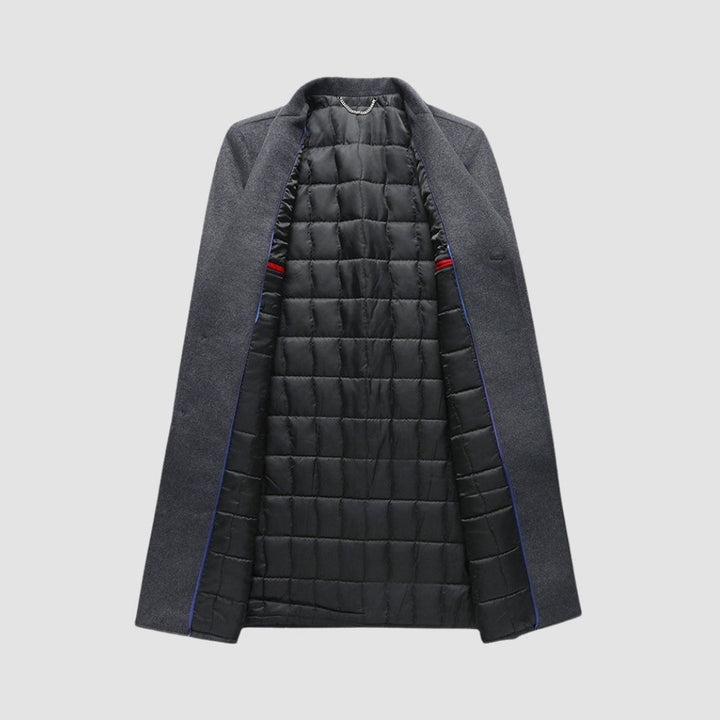 Wollmantel | Slim Fit Einreiher | Sakkokragen