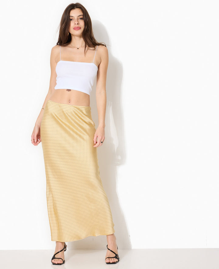 Gold Sequin Maxi Rock | Hochschlitz Abend Silhouette