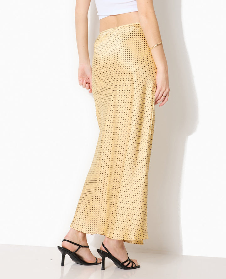 Gold Sequin Maxi Rock | Hochschlitz Abend Silhouette