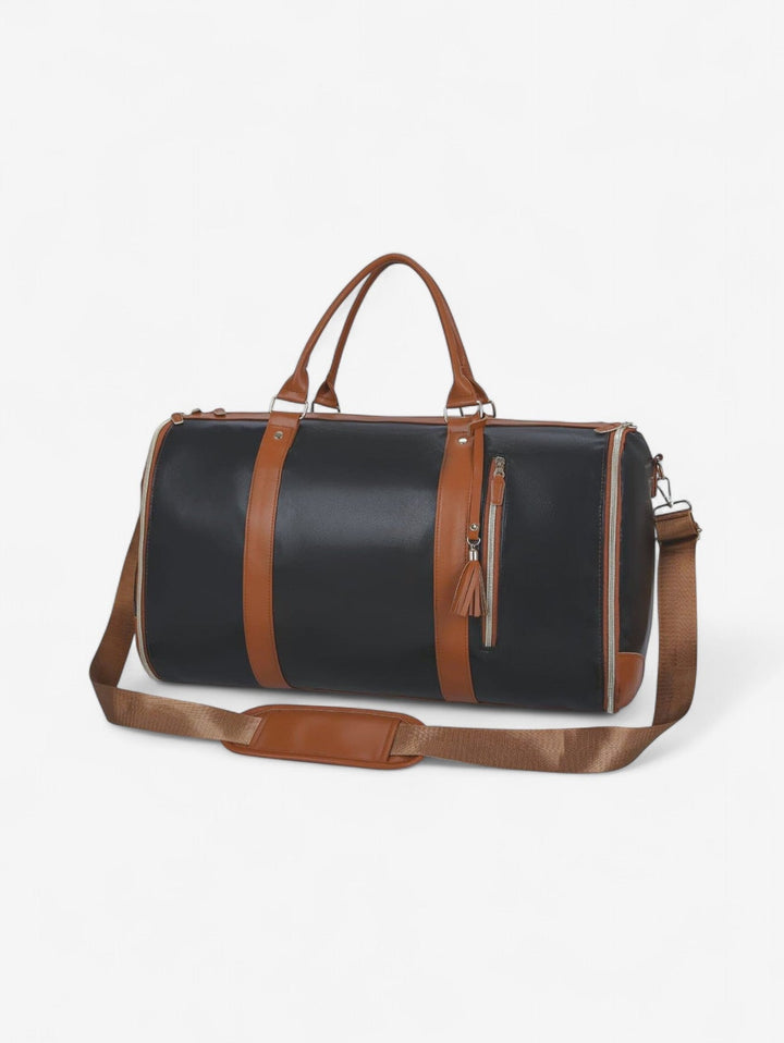 Weitblick Weekender Duffel Bag | Creme und Tan Reisetasche