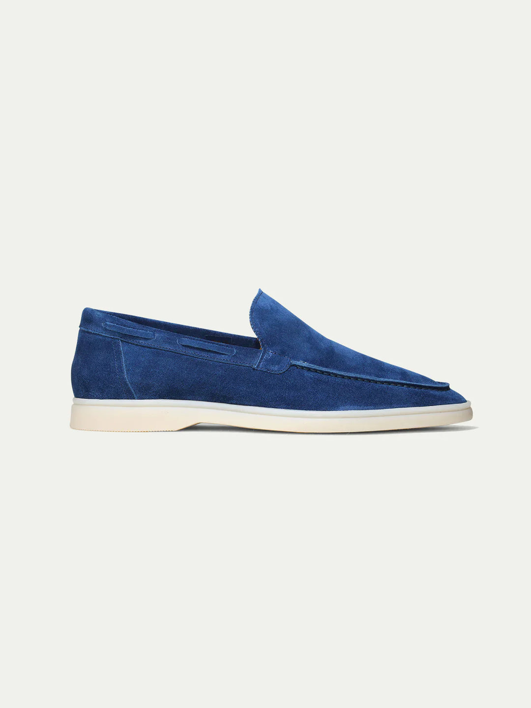 Herren Loafers | Ultramarine Wildleder | Weiße Sohle