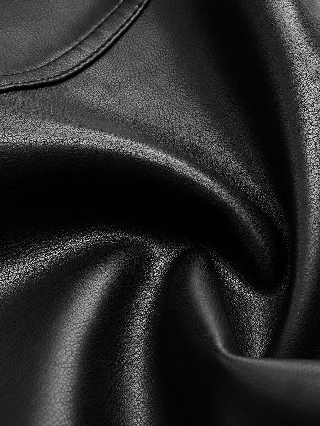 Cropped Lederjacke | Oversized Lapel | Strukturierte Silhouette