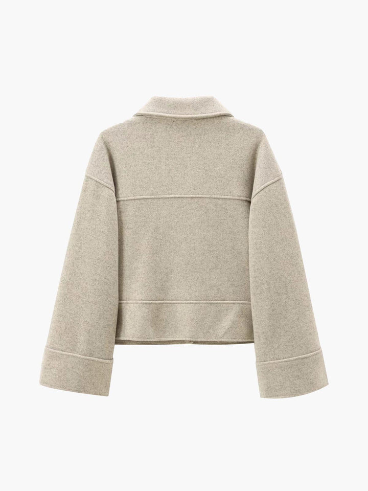 Kurtz Wollmischung Jacke | Strukturiert