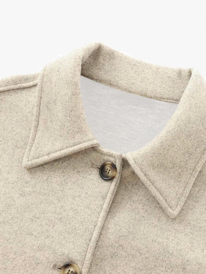 Kurtz Wollmischung Jacke | Strukturiert