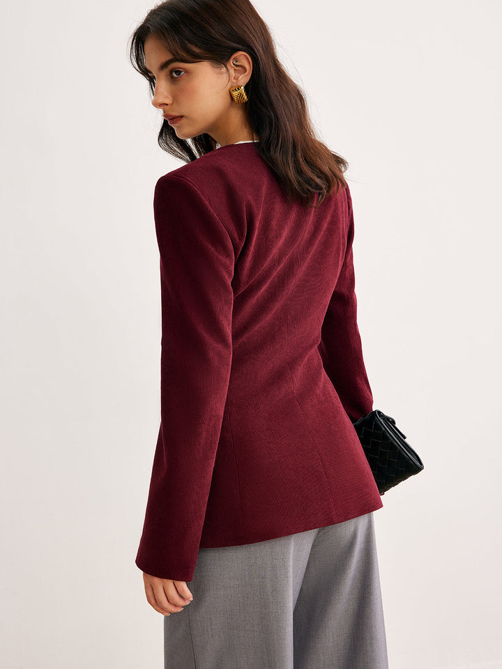 Fitted Blazer mit goldenen Knöpfen | Strukturierte Silhouette