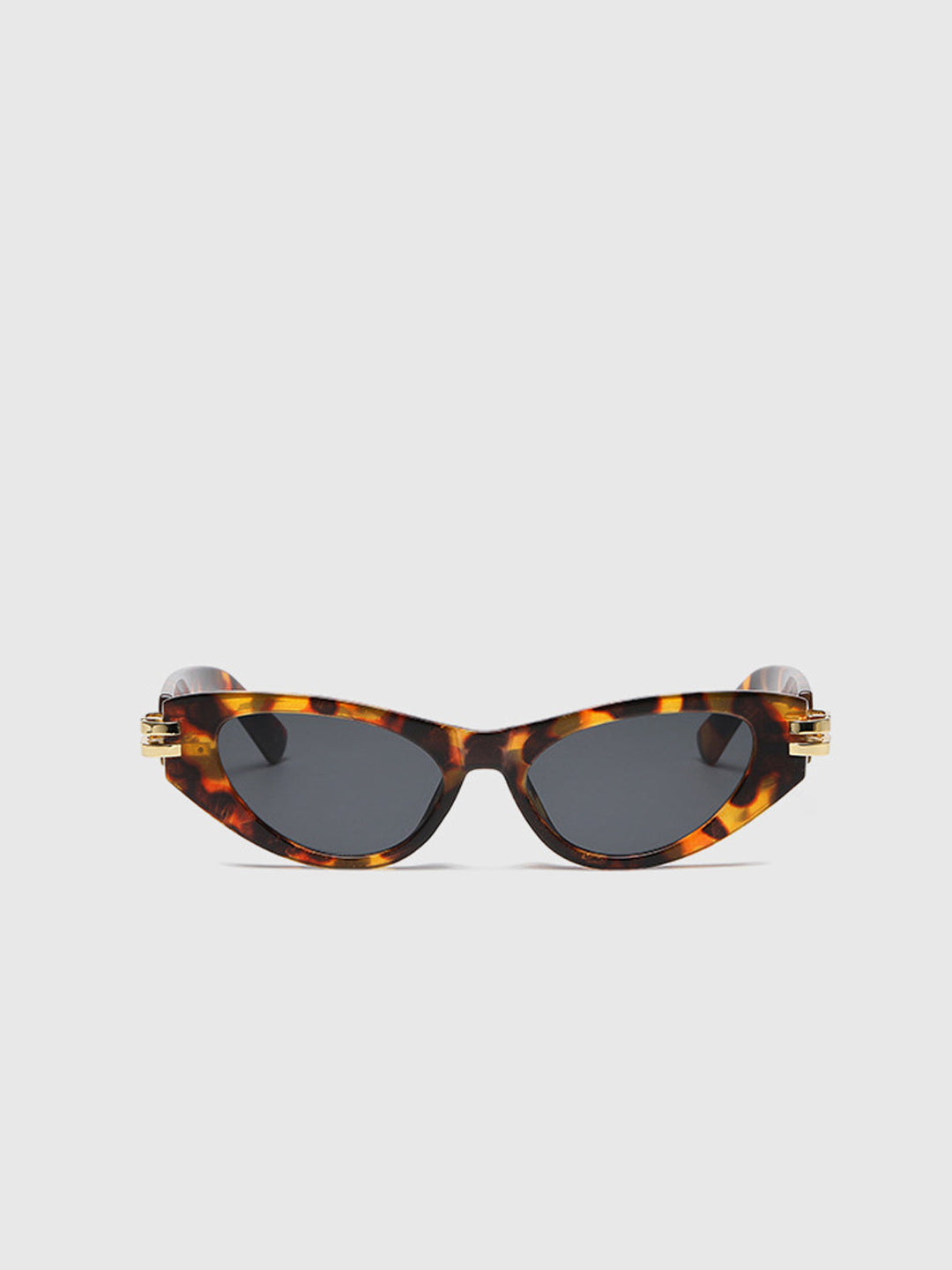 Cat-Eye Sonnenbrille | Schwarzer Rahmen | Goldene Details | UV-Schutz