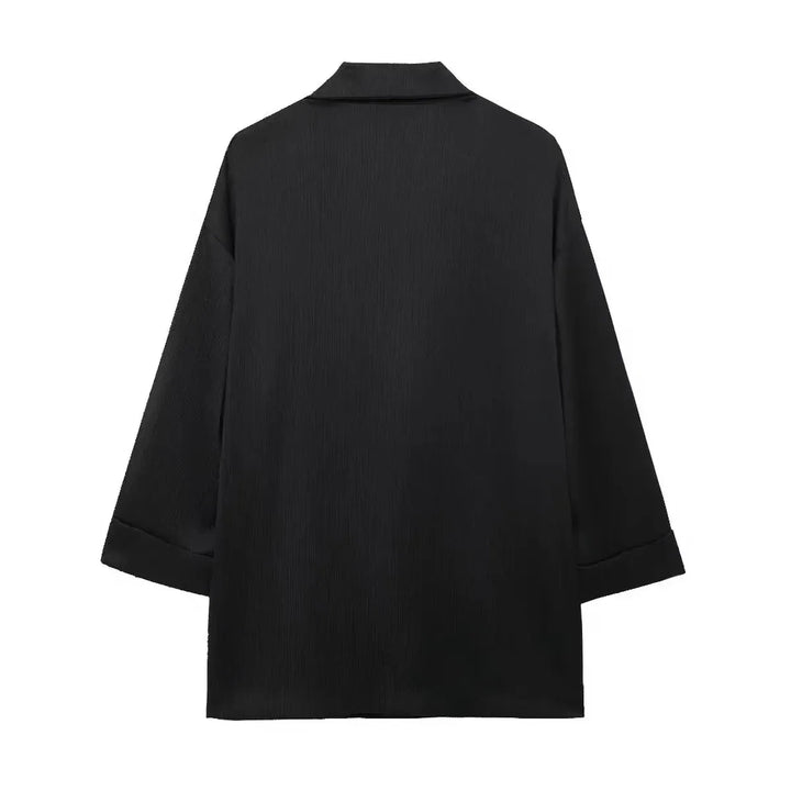 Doppelreihiger Blazer & Weite Bein Hosen Set | Oversized Fit