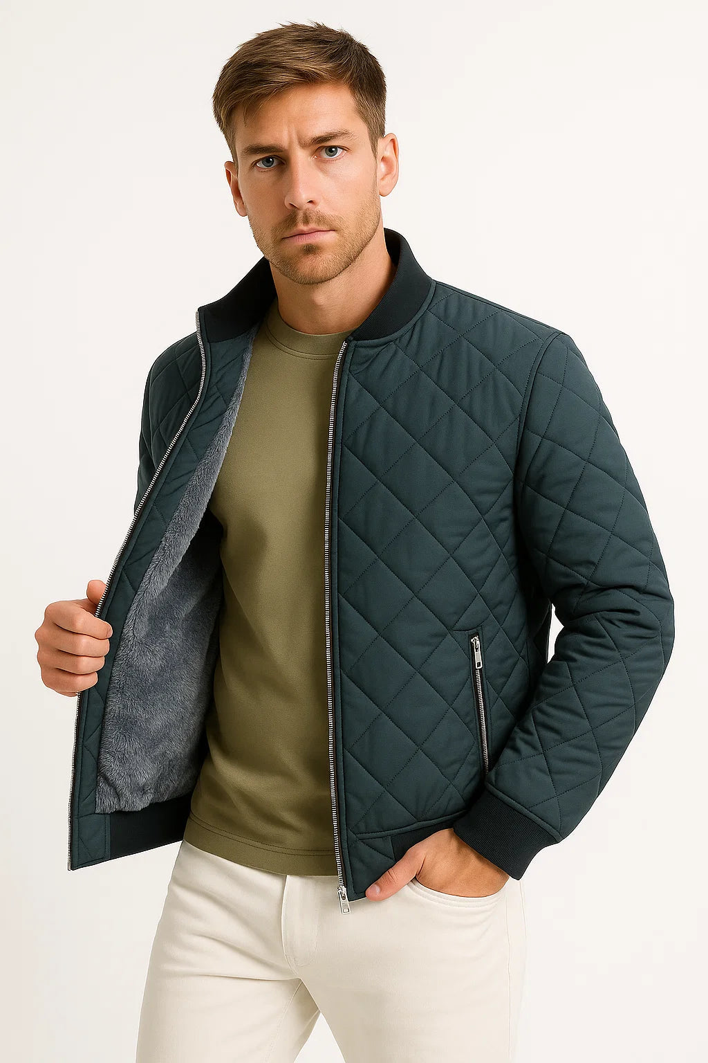 Gequiltete Bomberjacke | Leichtes, isoliertes Design