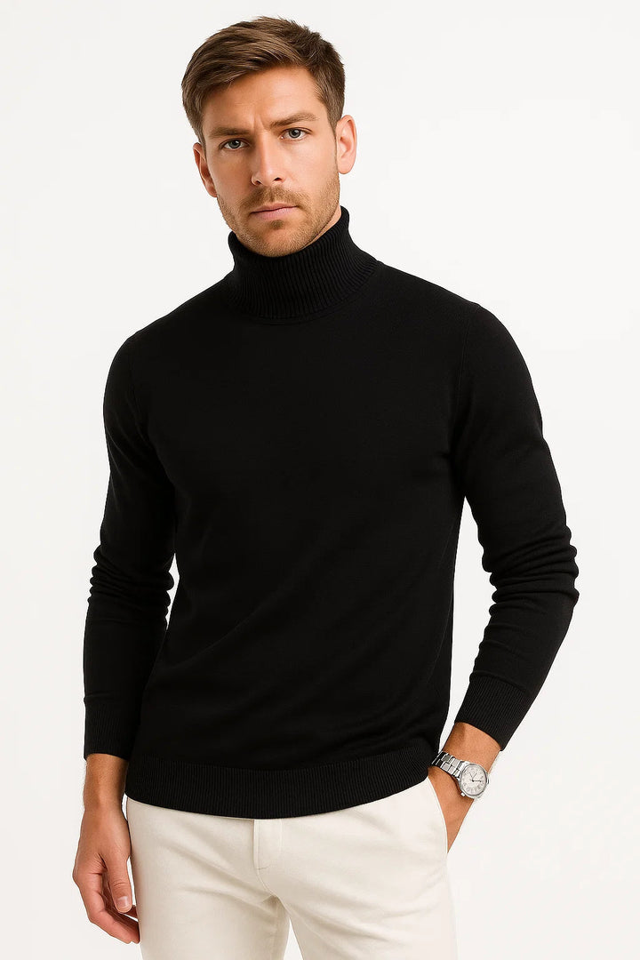 Cashmere-Mix Rollkragenpullover | Grundlinie Knitwear | Classic Fit