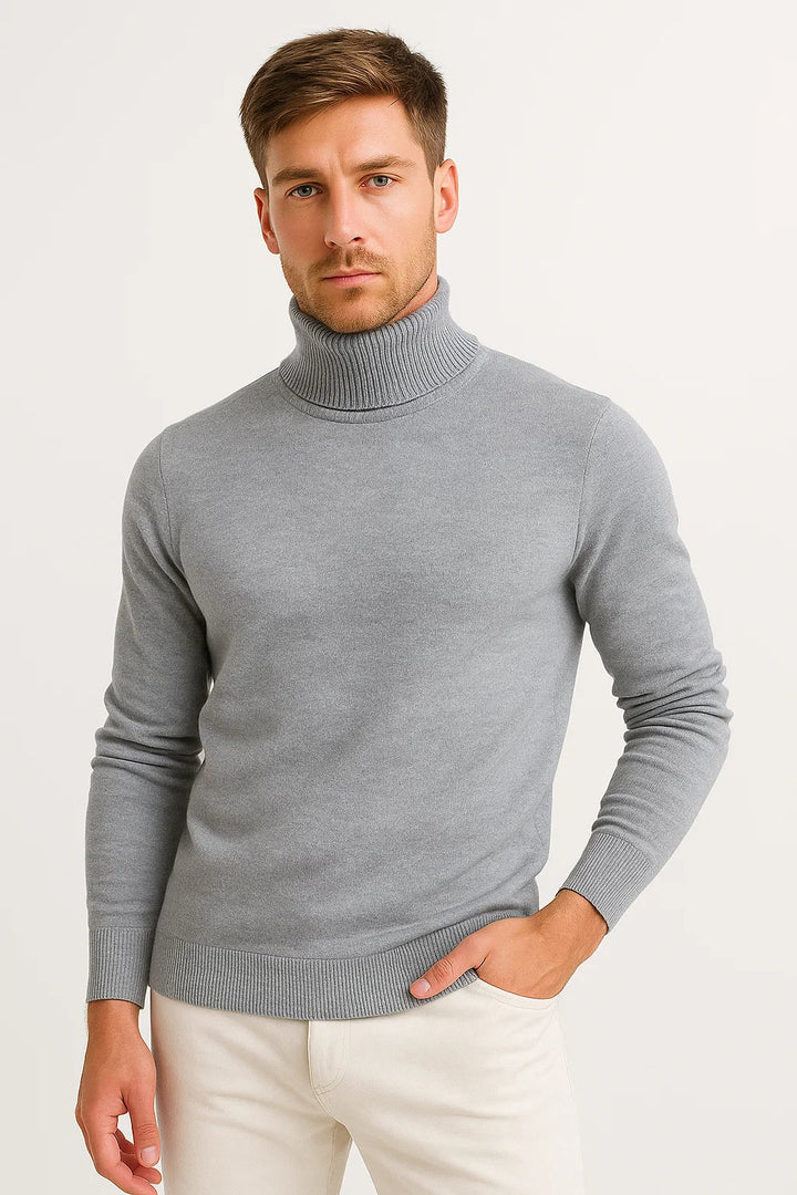 Cashmere-Mix Rollkragenpullover | Grundlinie Knitwear | Classic Fit