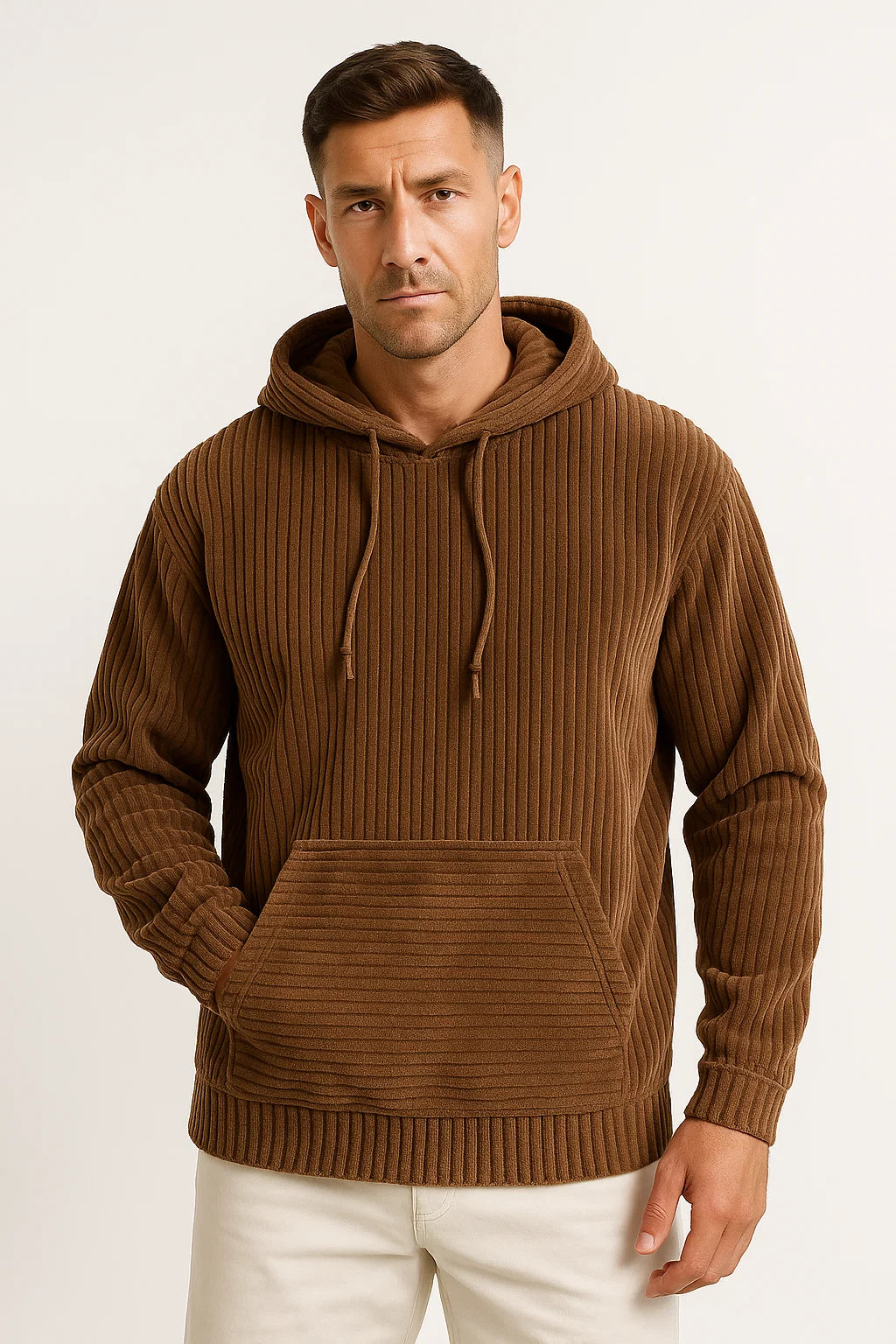 Corduroy Hoodie | Relaxed Fit mit Kangaroo Pocket