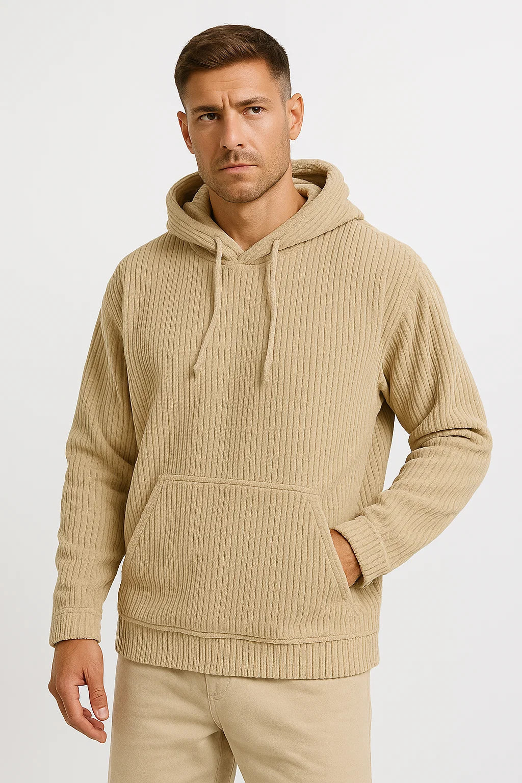 Corduroy Hoodie | Relaxed Fit mit Kangaroo Pocket