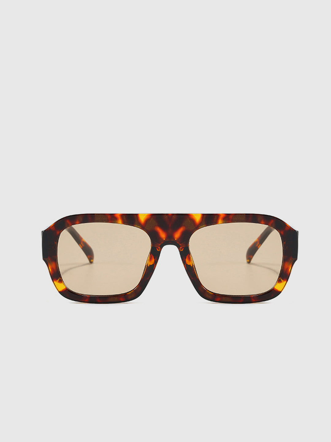 Quadratische Sonnenbrille | Leopard Schildpatt Rahmen | UV400 Schutz