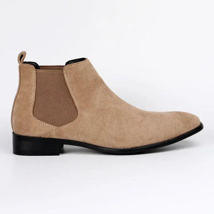 Chelsea Boots aus Faux Suede | Slip-On | Niedriger Absatz
