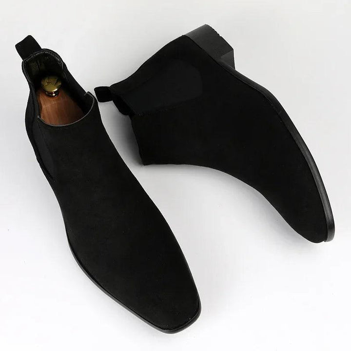 Chelsea Boots aus Faux Suede | Slip-On | Niedriger Absatz