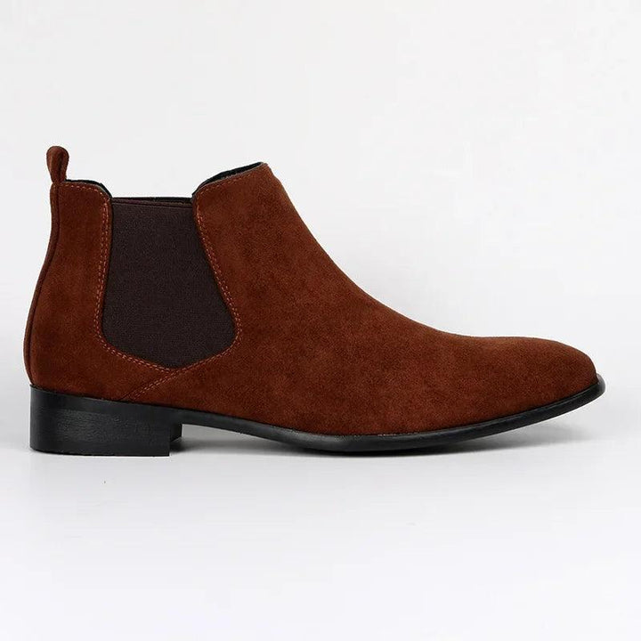Chelsea Boots aus Faux Suede | Slip-On | Niedriger Absatz