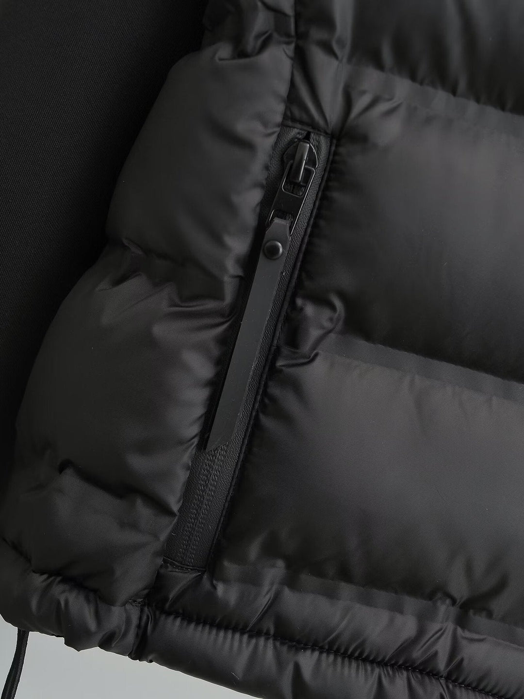 Kurze Pufferjacke | Reißverschluss | Kurzer Schnitt