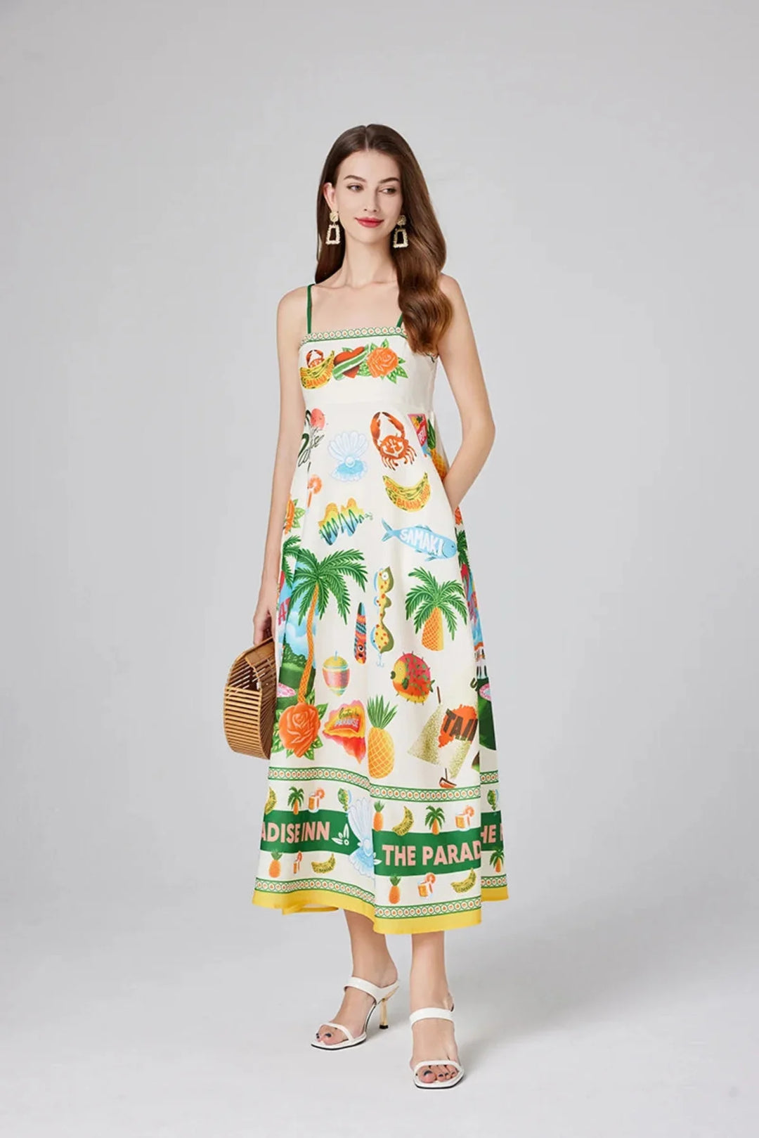 Cami Maxi Kleid | Paradise Print | Relaxed Fit | Sommer