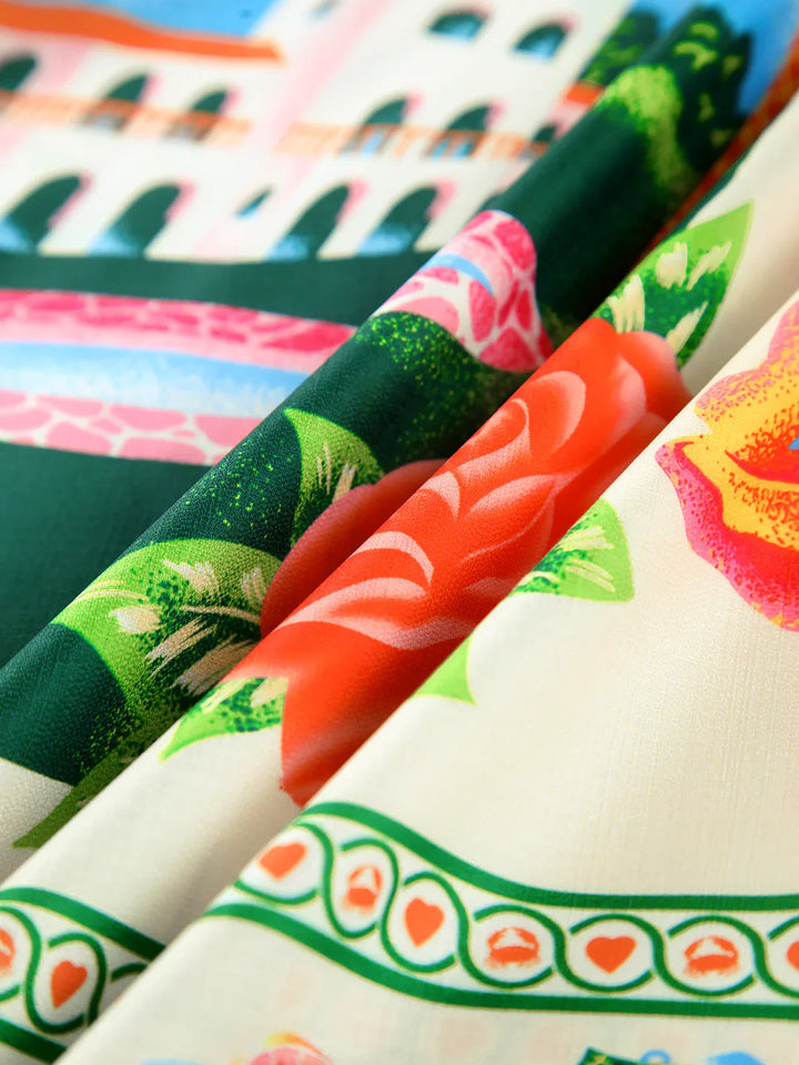 Cami Maxi Kleid | Paradise Print | Relaxed Fit | Sommer