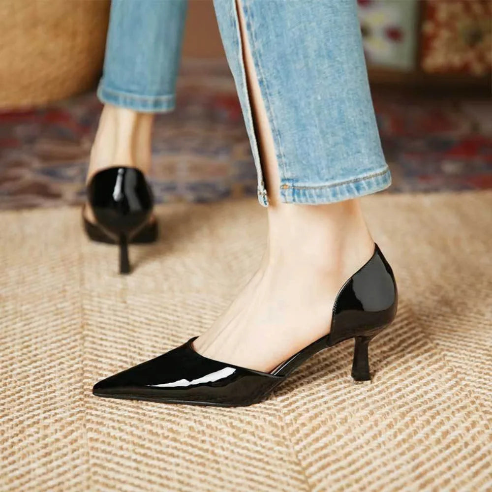 Spitze Toe Lack Pumps | Slip-On Pumps
