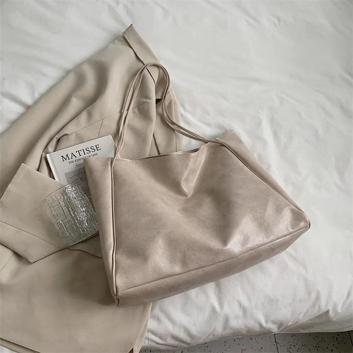 Schultertasche Groß | Weiches PU Leder