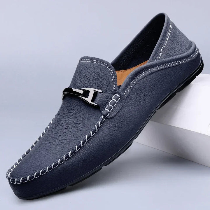 Leder Slipper | Echtes Rindsleder | Slip-On Design
