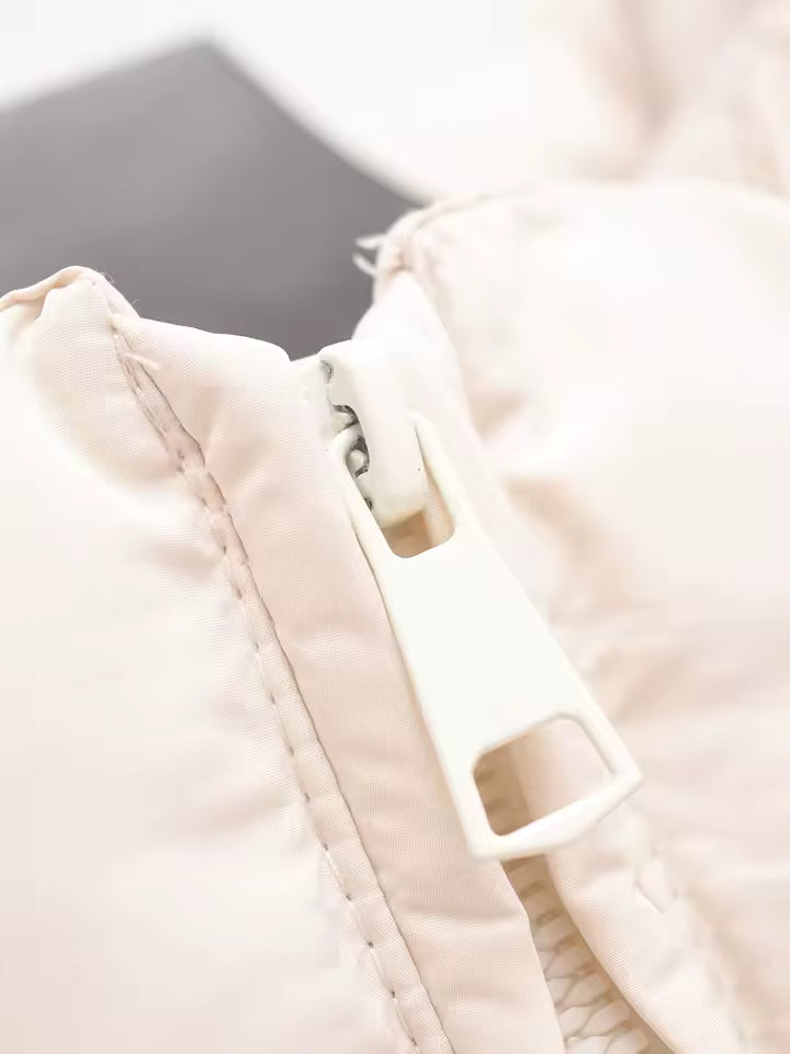 Kurze gepolsterte Jacke | Kapuzen-Design | Leichtgewicht für den Winter