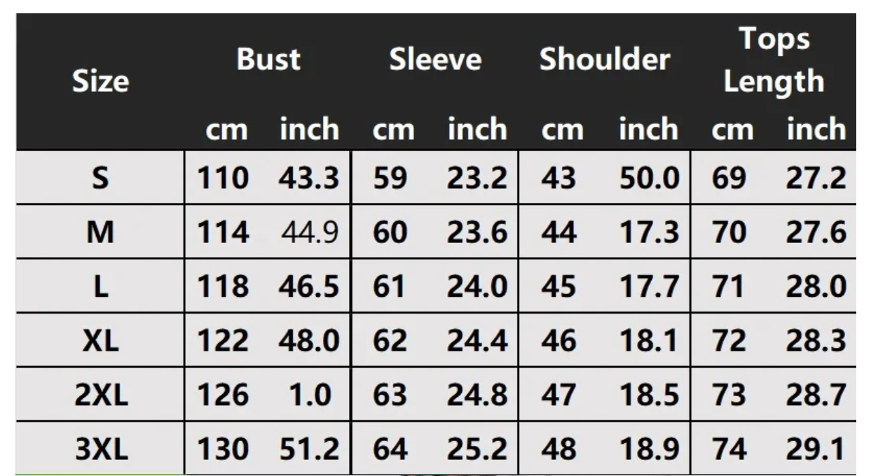 Oxford Blend Hemd für Männer | Frühling 2025 - Size Chart