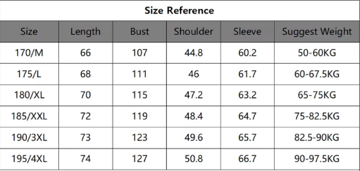 Wollmischung Jacke | Broadcloth Außen | Turn-Down Kragen - Size Chart