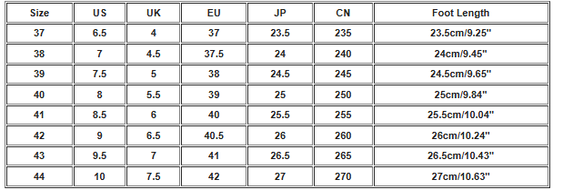 Bestickte Mesh Sneakers | Leicht | Gepolsterte Sohle - Size Chart