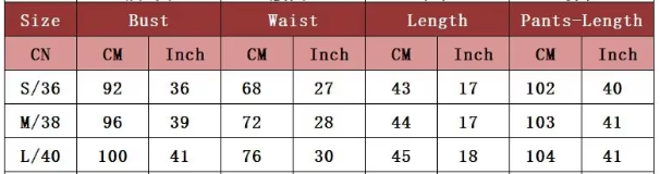 Weste und Plissierte Weite Hosen Set | Baumwoll-Leinen-Mischung - Size Chart