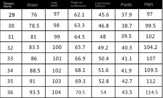 Hose mit hoher Taille und Falten | 100% Leinen | Gerader Schnitt - Size Chart