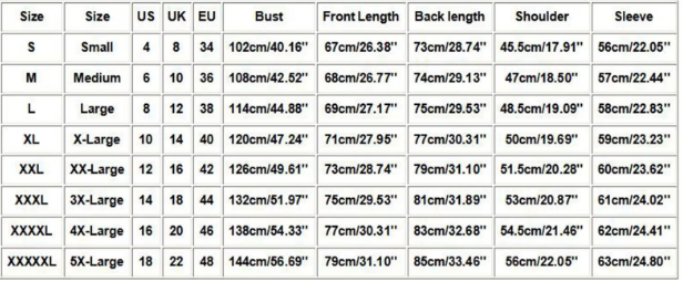 Oversized Leinen-Baumwoll Bluse | Relaxed Fit | Knopf Vorderseite - Size Chart