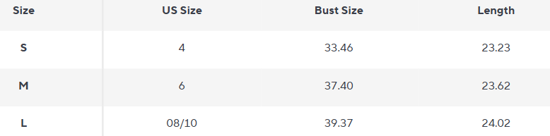 Bouclé Strickjacke | Knopf vorne | Weiche Textur | Cropped Silhouette - Size Chart