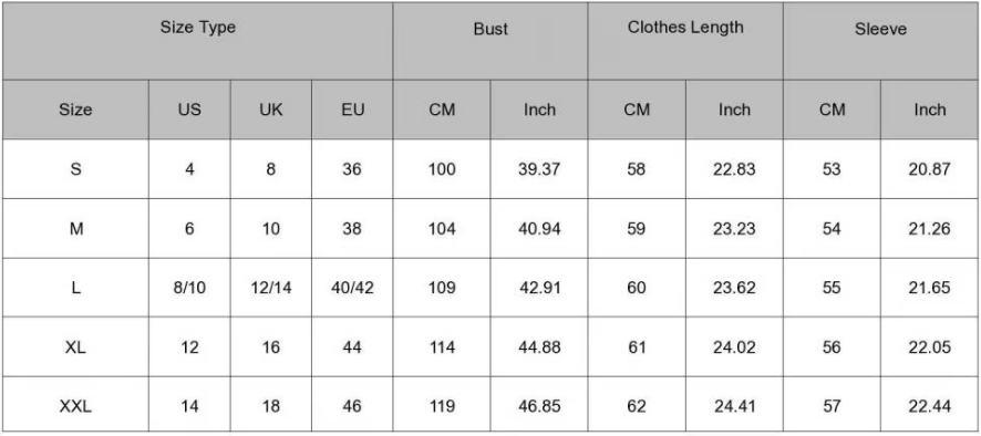 Cropped Jacke aus Wollmischung | Elastischer Saum | Einreihig - Size Chart