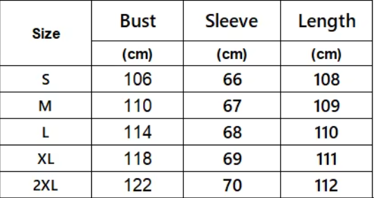 Wollmischung Langer Mantel | Oversized Fit | Gürteldesign für den Winter - Size Chart