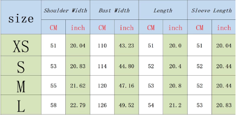 Kurze Wollmischung Jacke | Strukturiert Urban Style - Size Chart