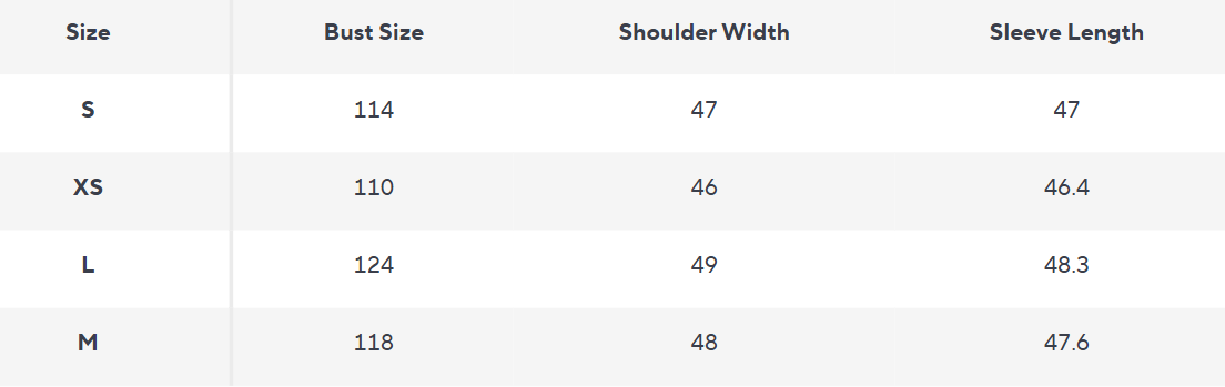 Wollmischung Langmantel | Doppelreiher | Gürtellinie - Size Chart